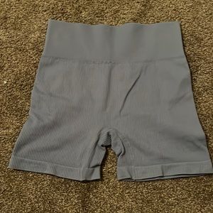 OQQ blue bike shorts